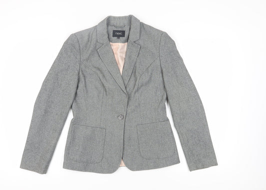 Next Women's Grey Regular Fit Suit Jacket, Size 12