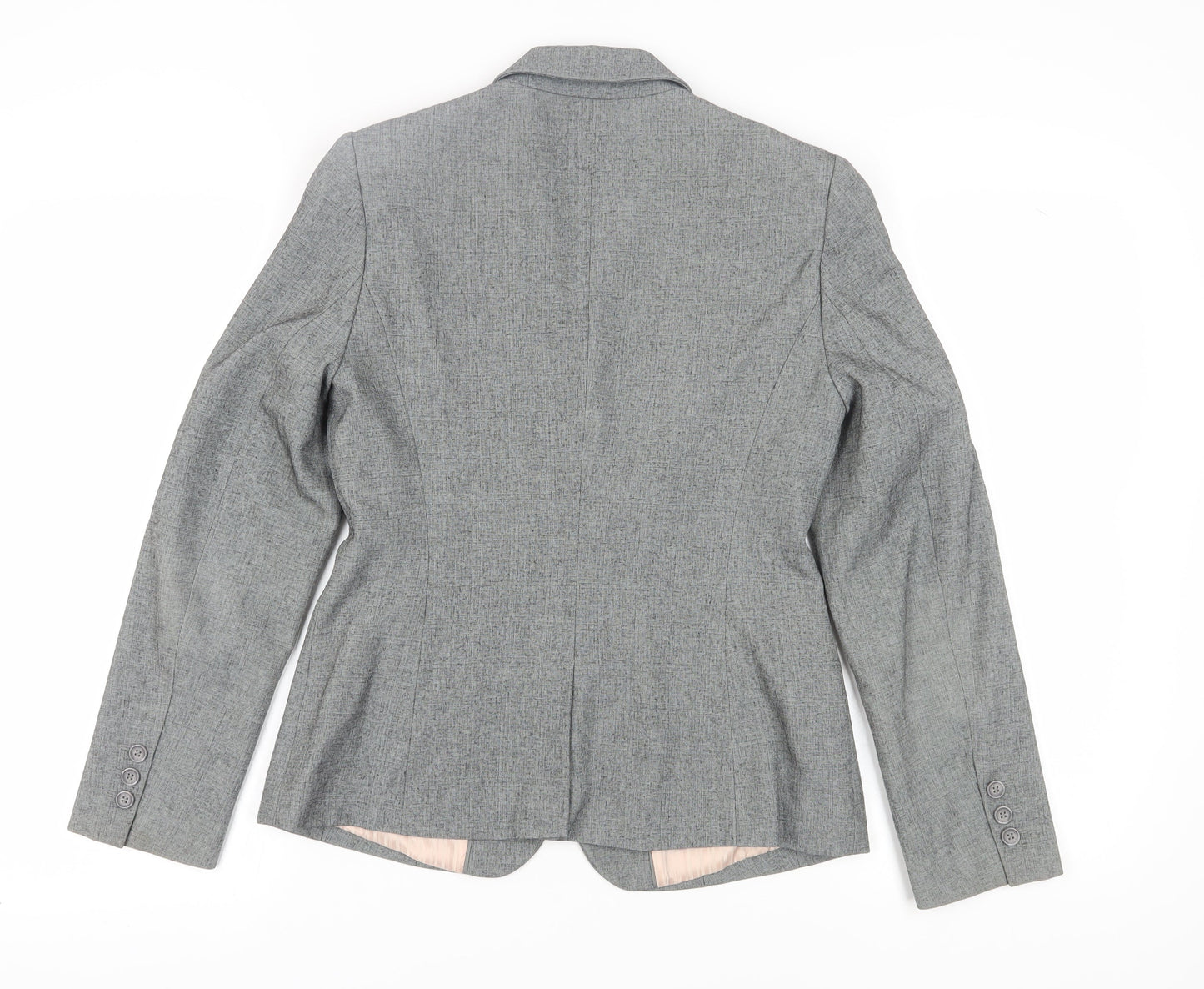 Next Women's Grey Regular Fit Suit Jacket, Size 12