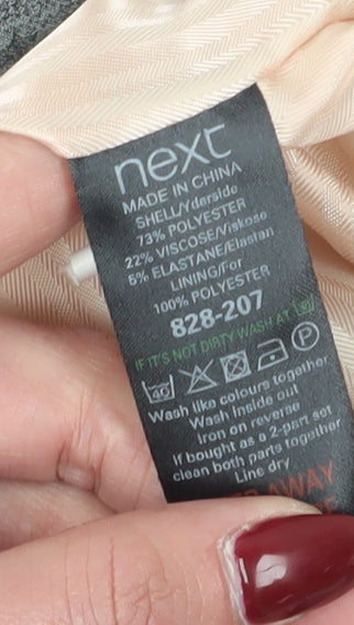 Next Women's Grey Regular Fit Suit Jacket, Size 12