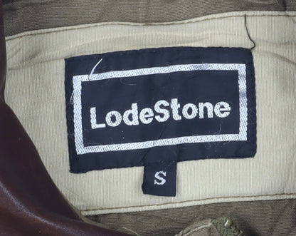 Mens UK Size S LodeStone Brown Military Jacket