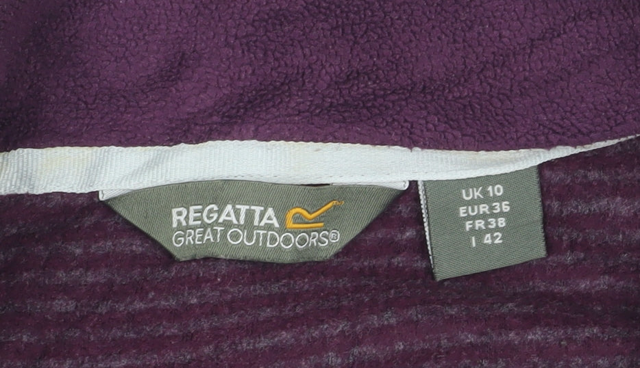 Regatta Women's Purple Fleece Pullover Sweatshirt Size 10
