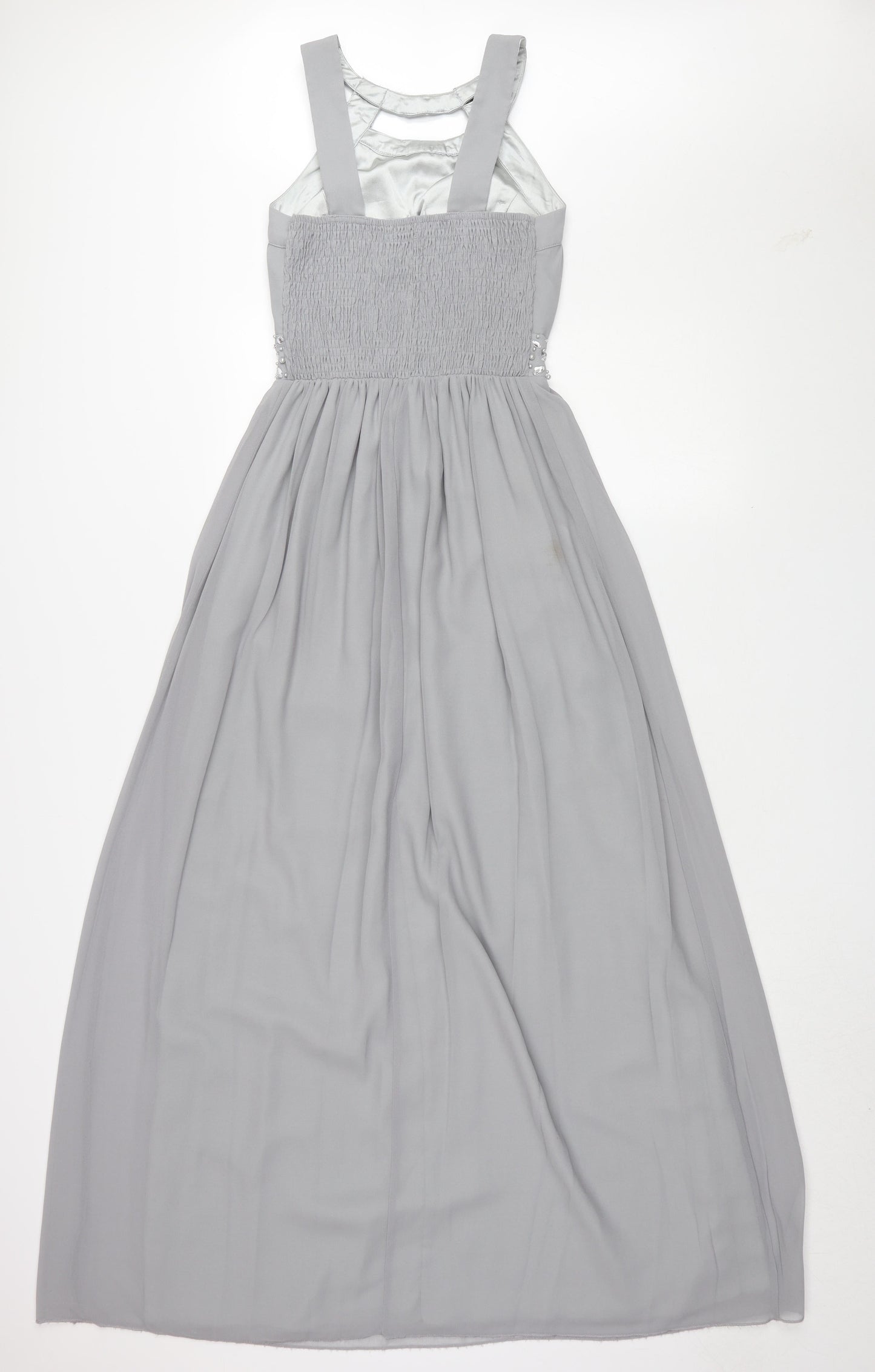 Quiz Women's Grey A-Line Sleeveless Long Dress