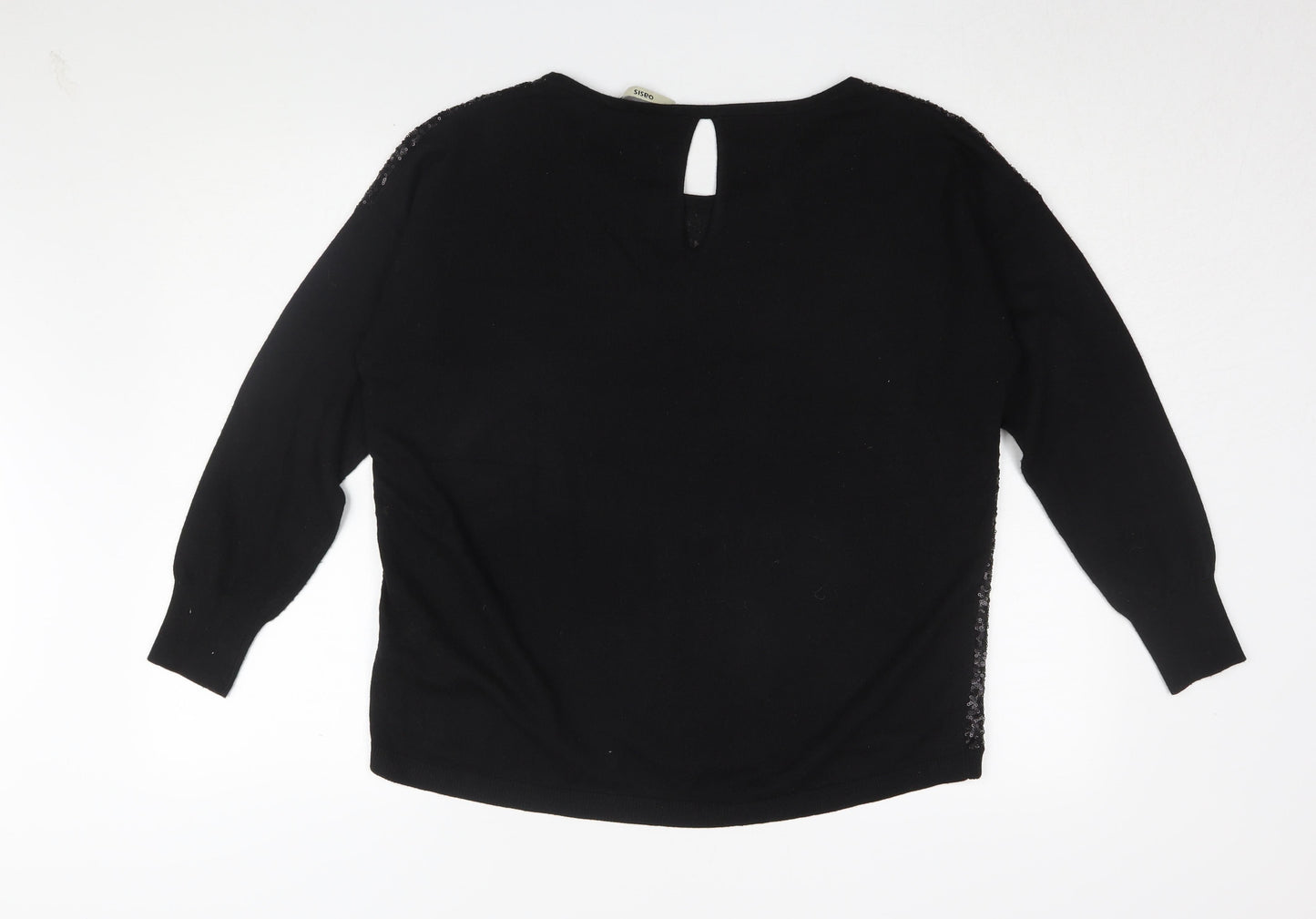 Womens UK Size M Oasis Black  Blouse