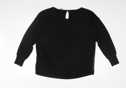 Womens UK Size M Oasis Black  Blouse