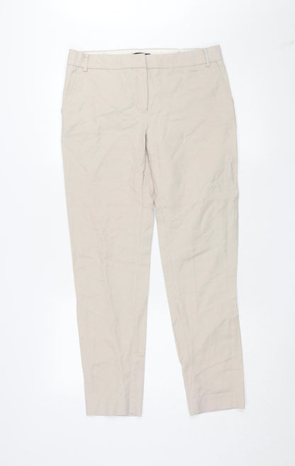 Mango Beige Chino Trousers, Size 12, Unisex