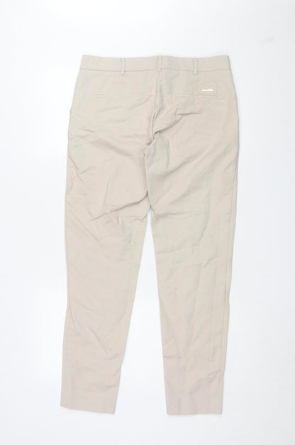 Mango Beige Chino Trousers, Size 12, Unisex