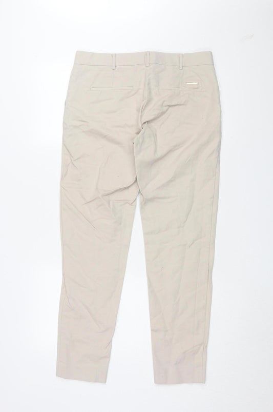 Mango Beige Chino Trousers, Size 12, Unisex