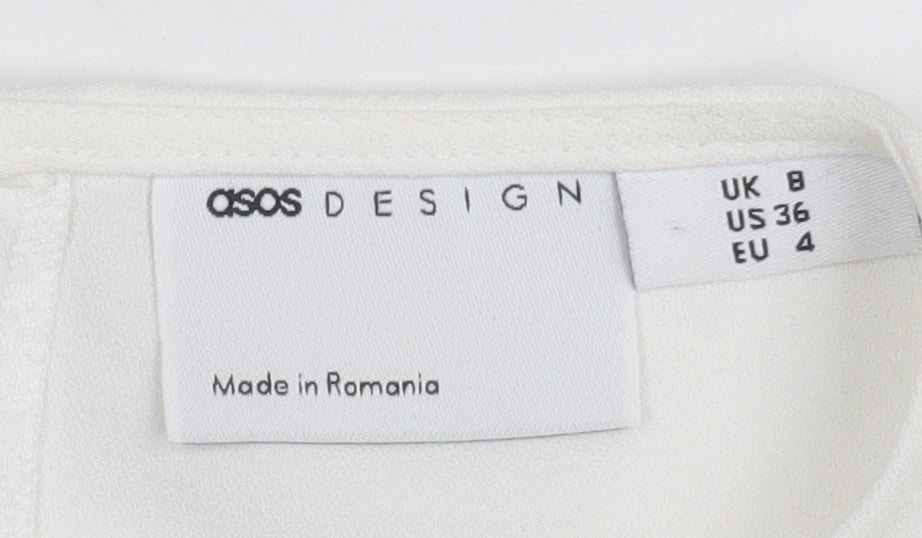 Womens UK Size UK 8 ASOS DESIGN Ivory  Blouse