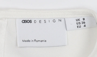 Womens UK Size UK 8 ASOS DESIGN Ivory  Blouse