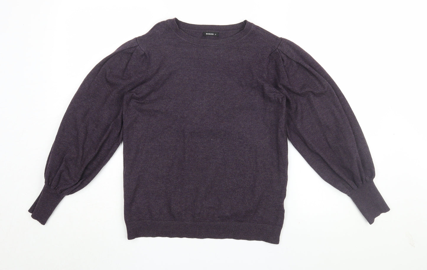 Womens UK Size 12 Roman Purple Pullover Jumper