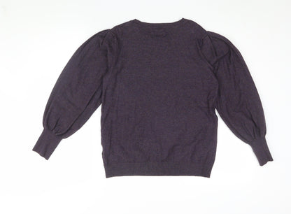 Womens UK Size 12 Roman Purple Pullover Jumper