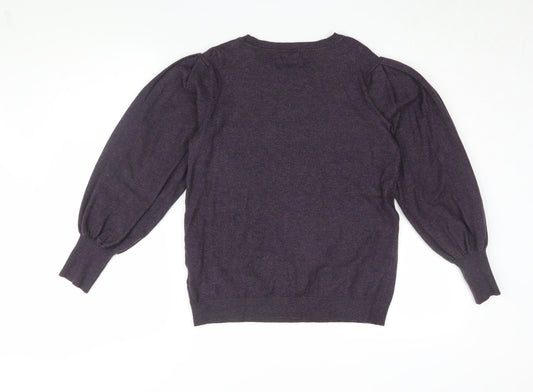 Womens UK Size 12 Roman Purple Pullover Jumper