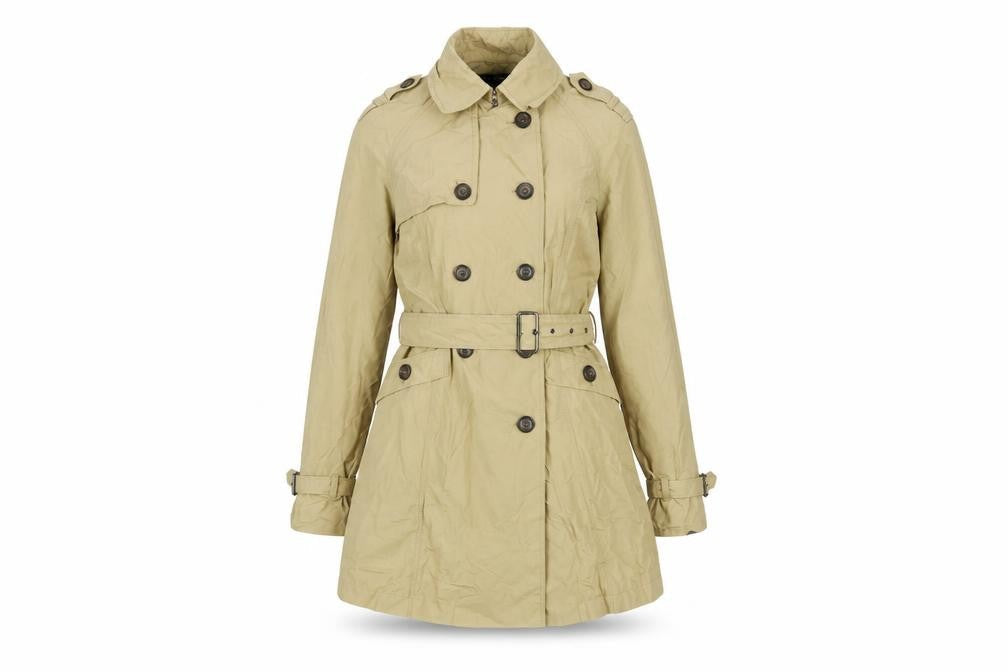 Womens UK Size XS Zara Beige Trench Coat