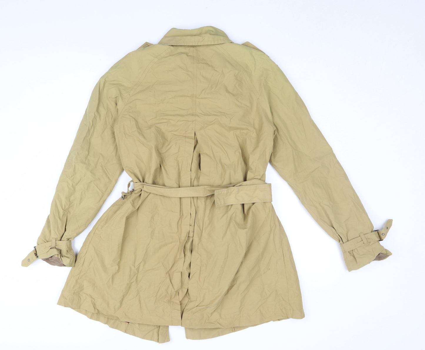 Womens UK Size XS Zara Beige Trench Coat