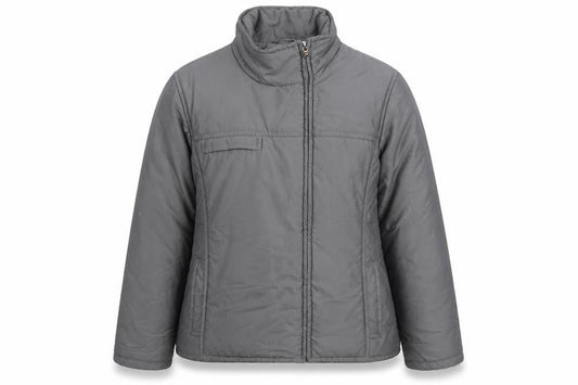 Cerruti Women's Grey Mid-Length Puffer Jacket Size 12