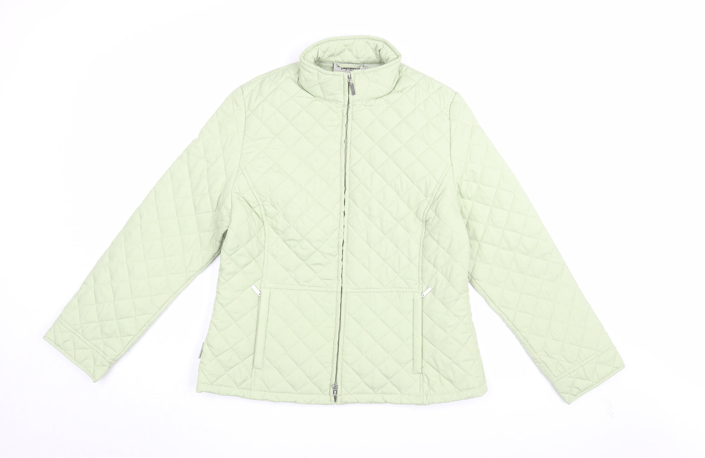 Womens UK Size S Tayberry Green Quilted Coat