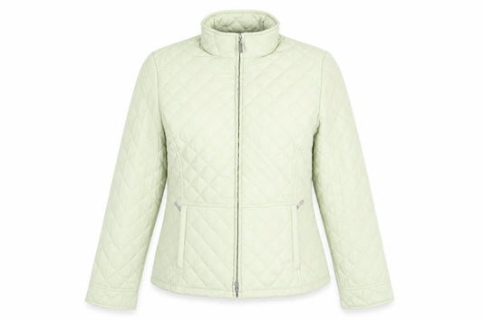 Womens UK Size S Tayberry Green Quilted Coat