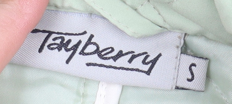 Womens UK Size S Tayberry Green Quilted Coat