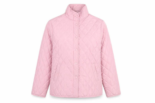 Womens UK Size S Pure & Natural Pink Quilted Coat