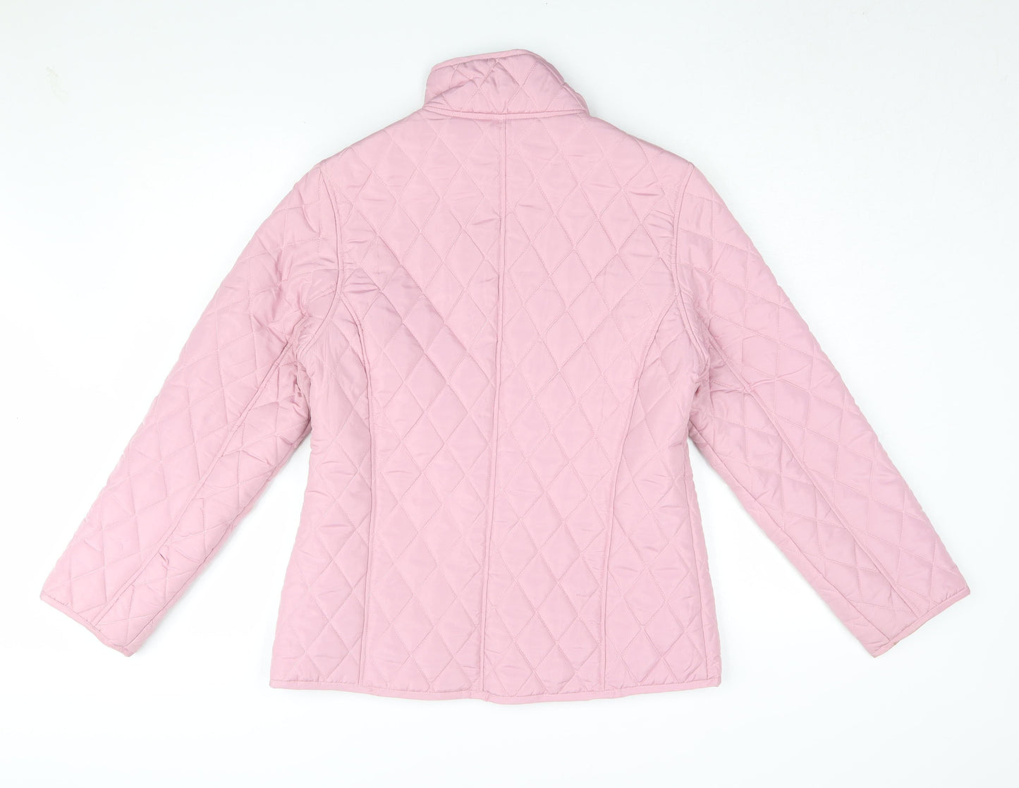 Womens UK Size S Pure & Natural Pink Quilted Coat