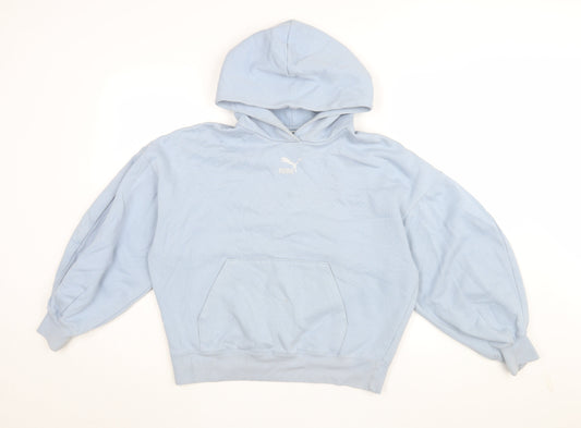 Puma Women's Blue Pullover Hoodie XS