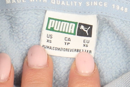 Puma Women's Blue Pullover Hoodie XS