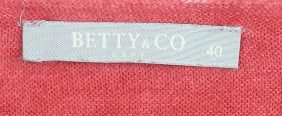 Betty & Co Women's Pink Pullover Jumper Size 12