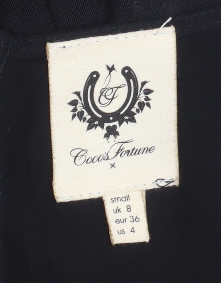 Coco's Fortune Women's Black Hi-Low A-Line Dress Size 8