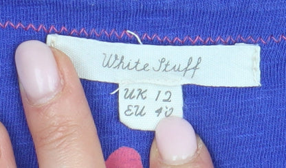 Womens UK Size 12 White Stuff Purple Basic Tunic