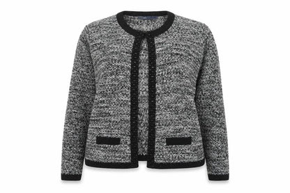 Womens UK Size L Isle Grey Cardigan Jumper