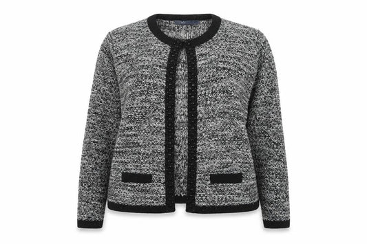 Womens UK Size L Isle Grey Cardigan Jumper