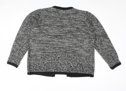 Womens UK Size L Isle Grey Cardigan Jumper