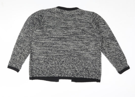 Womens UK Size L Isle Grey Cardigan Jumper