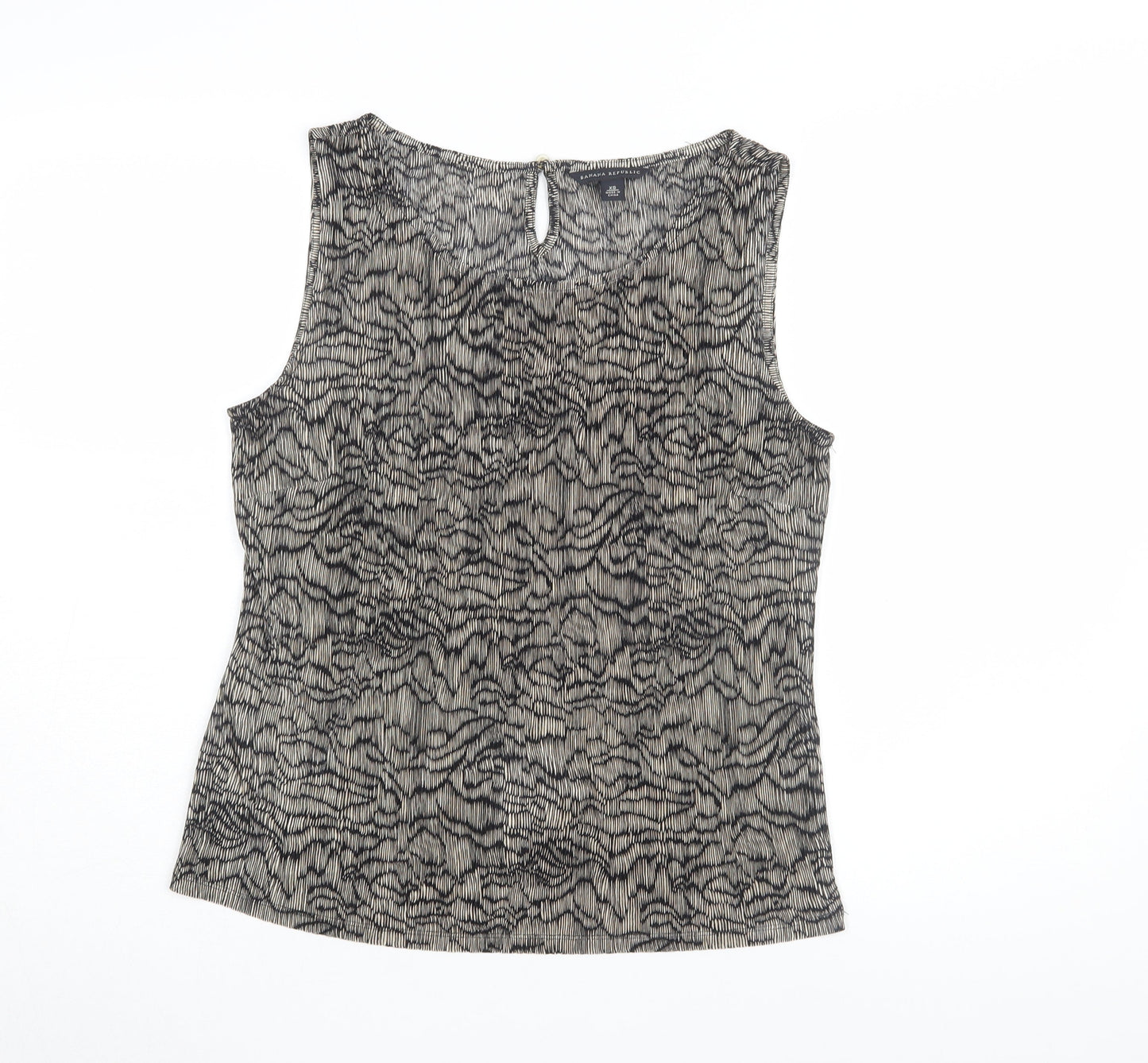 Banana Republic Women’s Beige Sleeveless Tank XS Geometric