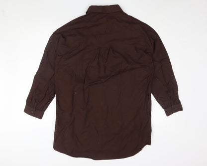 Vero Moda Women's Brown Shirt Dress XS, Cotton Casual