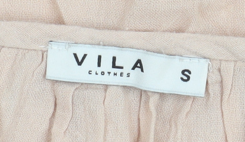 Womens UK Size S VILA Beige  Blouse