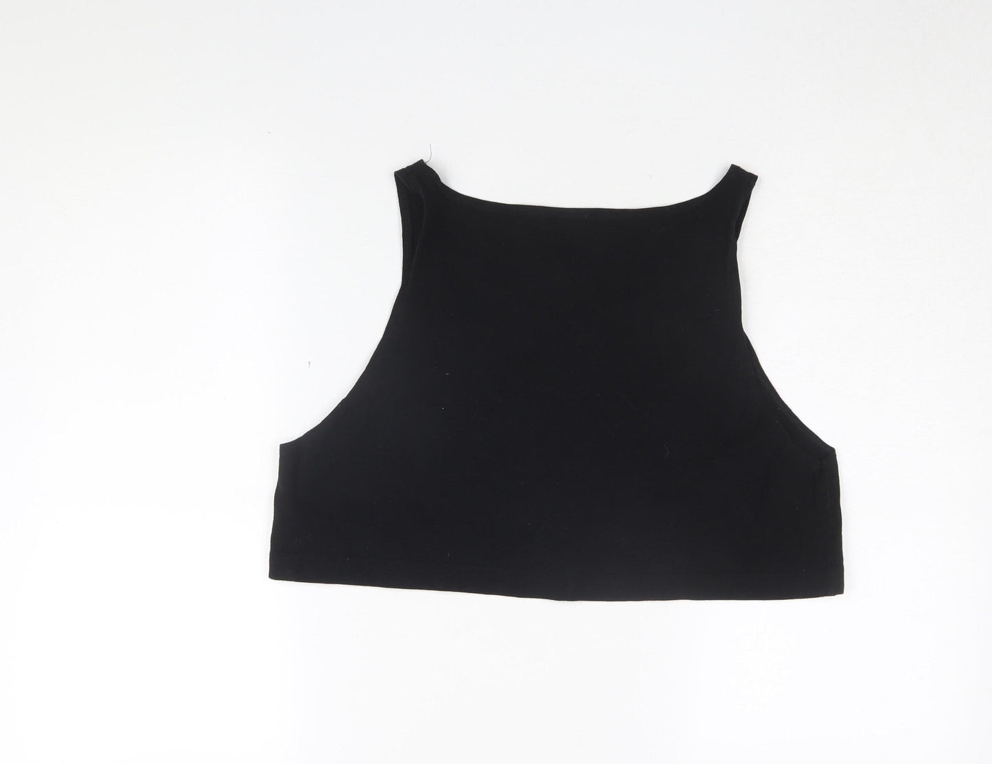 Womens UK Size One Size American Apparel Black Cropped Tank