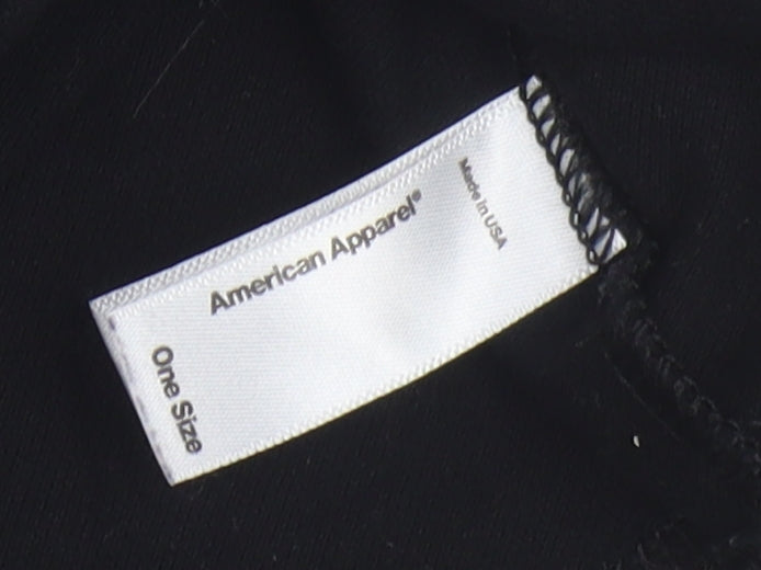 Womens UK Size One Size American Apparel Black Cropped Tank