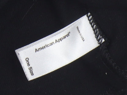 Womens UK Size One Size American Apparel Black Cropped Tank