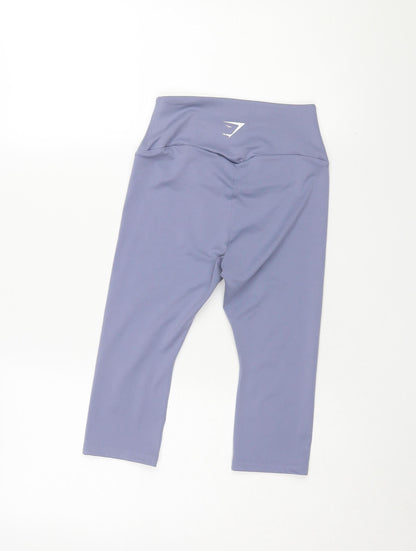 Gymshark Women's Blue Cropped Leggings Size S