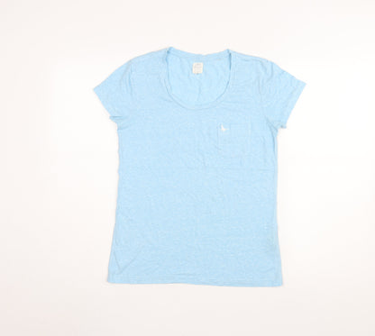Jack Wills Women’s Blue Scoop Neck T-Shirt Size 8
