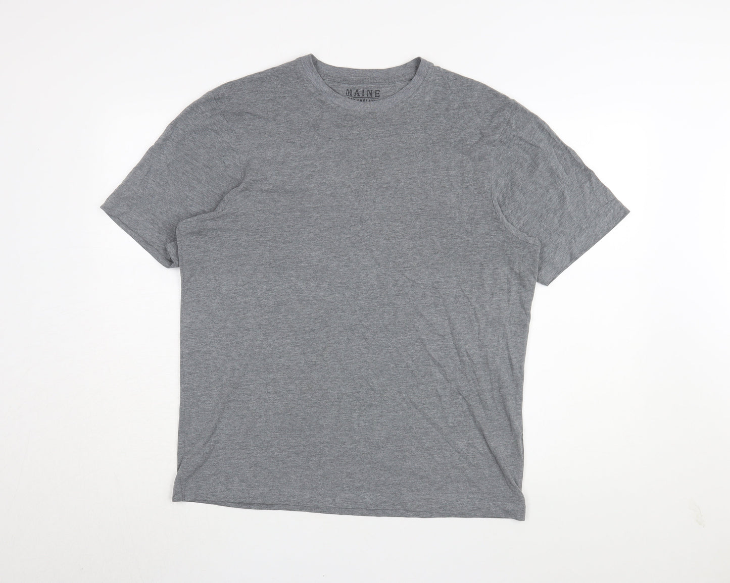 Maine New England Men's Grey Short Sleeve T-Shirt Small