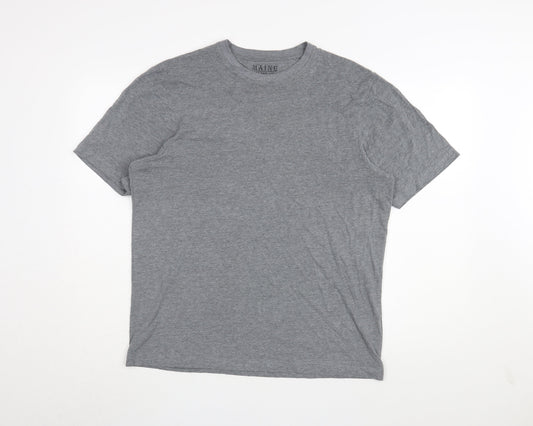 Maine New England Men's Grey Short Sleeve T-Shirt Small