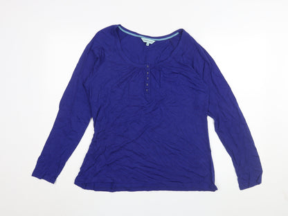 Dickins & Jones Women's Blue Long Sleeve Jersey Top - XL