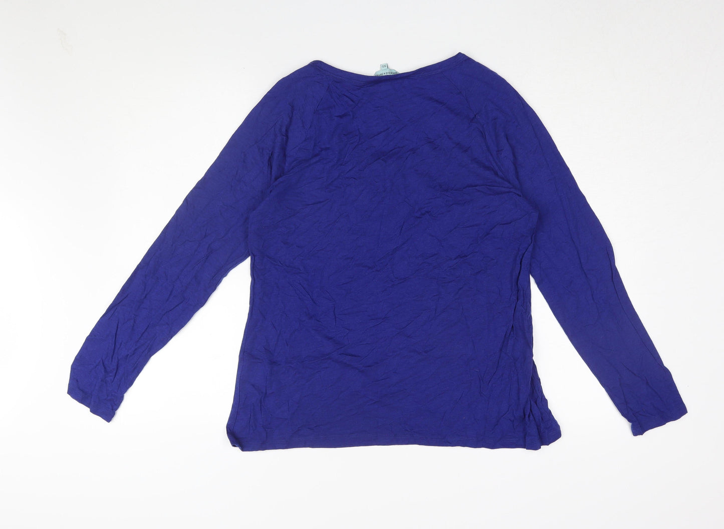Dickins & Jones Women's Blue Long Sleeve Jersey Top - XL