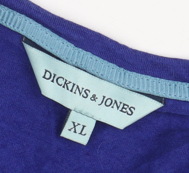 Dickins & Jones Women's Blue Long Sleeve Jersey Top - XL