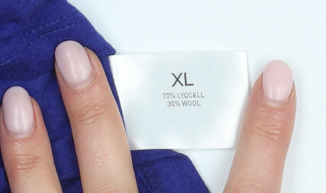 Dickins & Jones Women's Blue Long Sleeve Jersey Top - XL