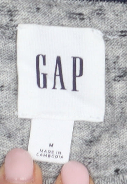 Gap Men's Grey Pullover Jumper, M, Cotton Blend