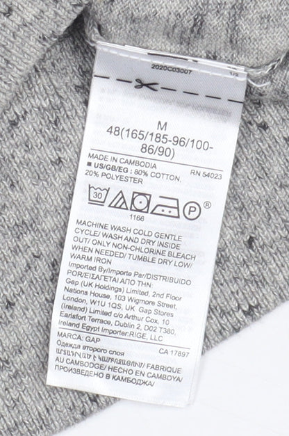 Gap Men's Grey Pullover Jumper, M, Cotton Blend