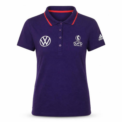 Womens UK Size S adidas Purple Basic Polo